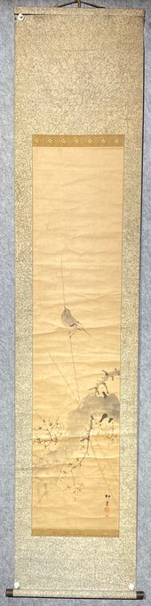 白梅鳥圖 立轴