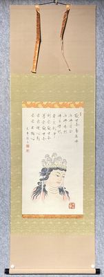 十一面观音佛画挂轴