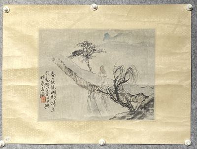 湖头归艇图 （画片）