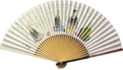 日本围棋主题名家折扇（印刷）