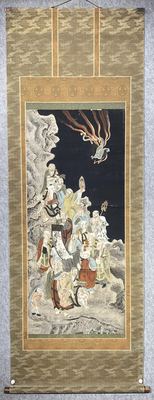 日本古画十六罗汉图