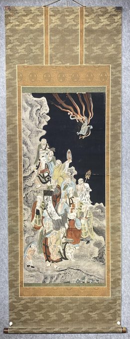 日本古画十六罗汉图