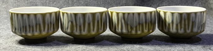 窑变流釉品茗杯四客套装