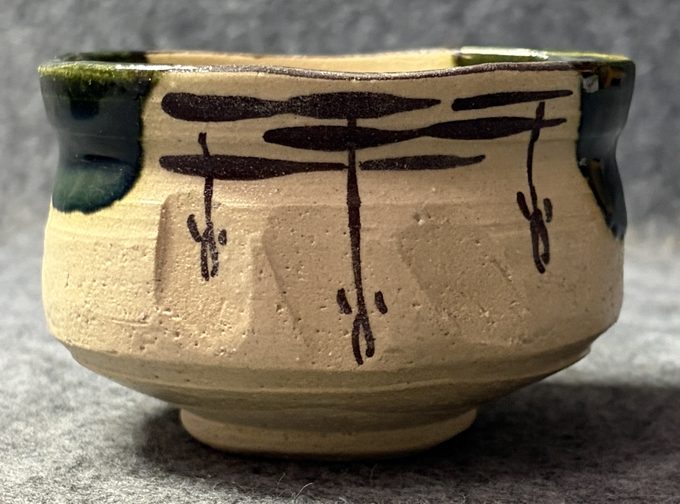 织部烧抹茶碗
