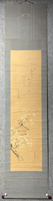 樱阁图老挂轴