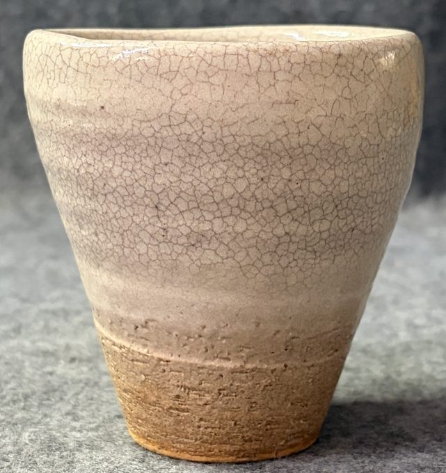 萩烧风格手作开片汤吞