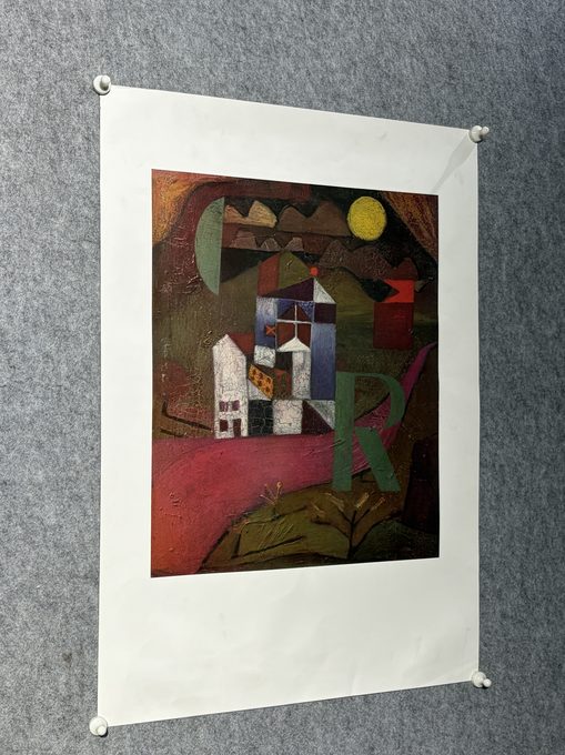 Paul Klee《Villa R》巴塞尔美术馆授权复刻海报