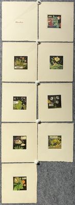 山下ムジ《Blümchen 小花》版画集 限定50部之30番