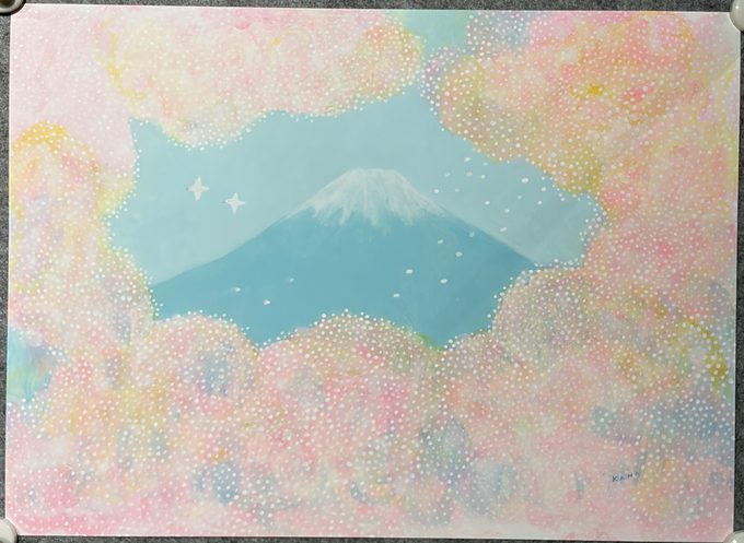 KANA《山と桜》手绘原作