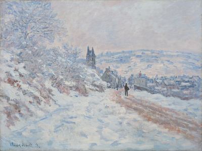 La Route de V Theuil Effet de Neige