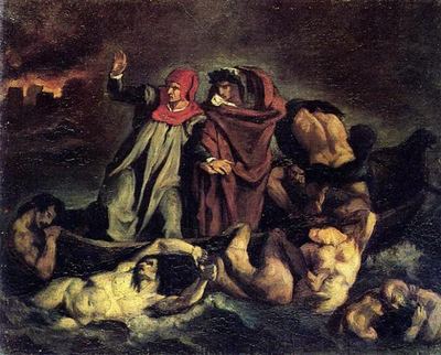The Barque of Dante (Copy After Delacroix) (1854)