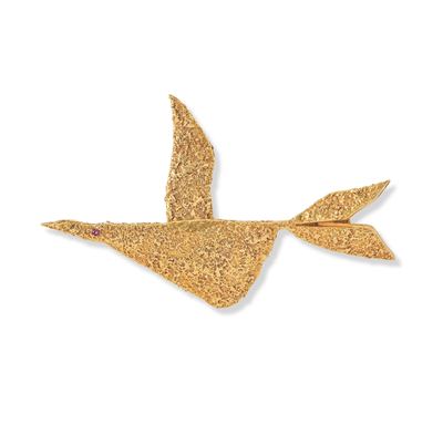 Broche Phaeton Rubis, Circa 1960