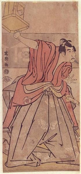 Kabuki Actor Bandō Mitsugorō II As Soga Gorō Tokimune (1794)